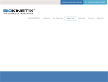 Tablet Screenshot of biokinetix.com